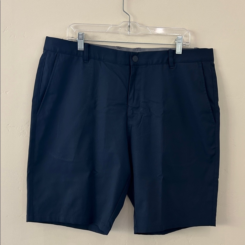 Puma Men's Navy Flat Front Shorts
